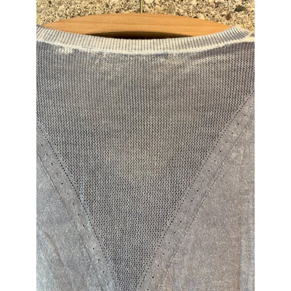 Kokun Womens V-Neck Gray Long-Sleeve Sweater M Bamboo & Cashmere - Picture 8 of 9